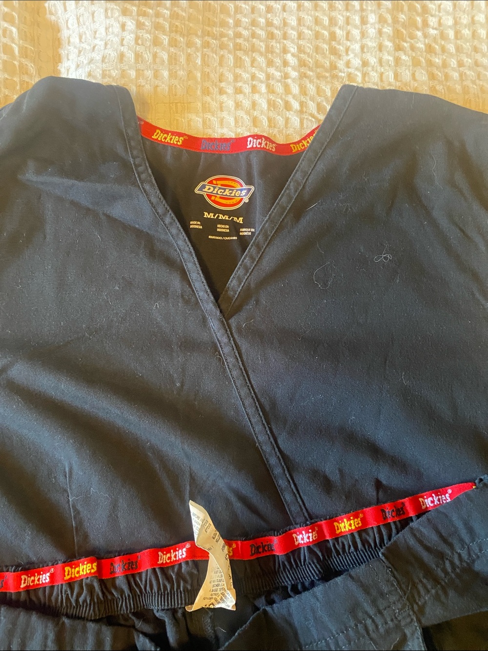 Dickies , Black with Red Branded Trim scrubs